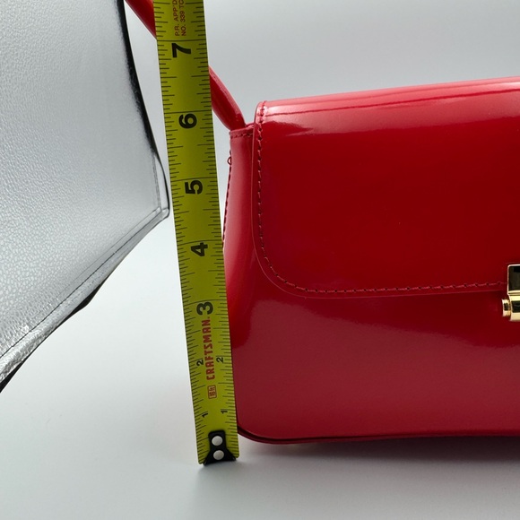 Pratesi Firenze Barchetta Red Patent Leather Shoulder Bag - Picture 9 of 10